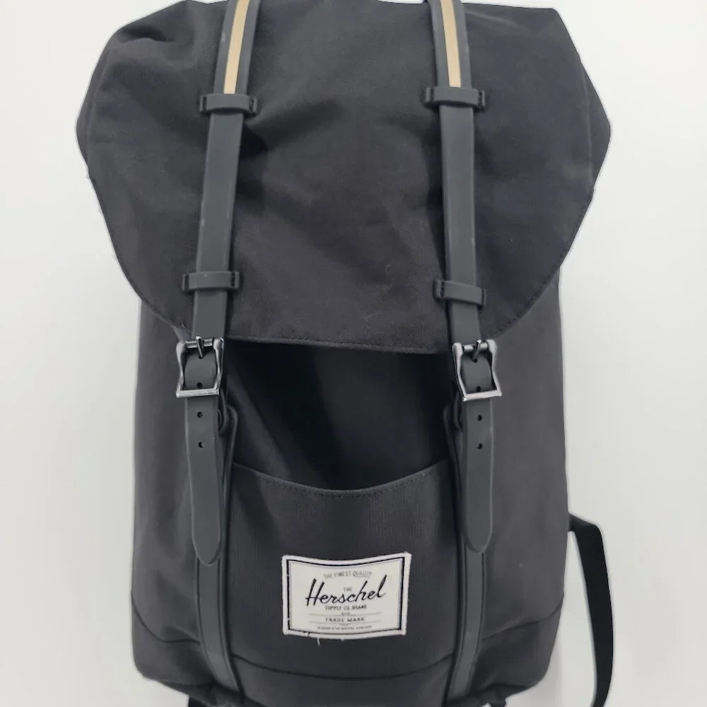 Herschel Little America Backpack Black Laptop Travel School Bag